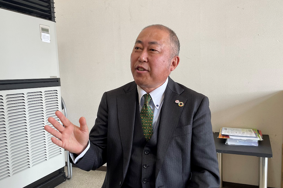 取材中の代表取締役 舟橋正美 氏