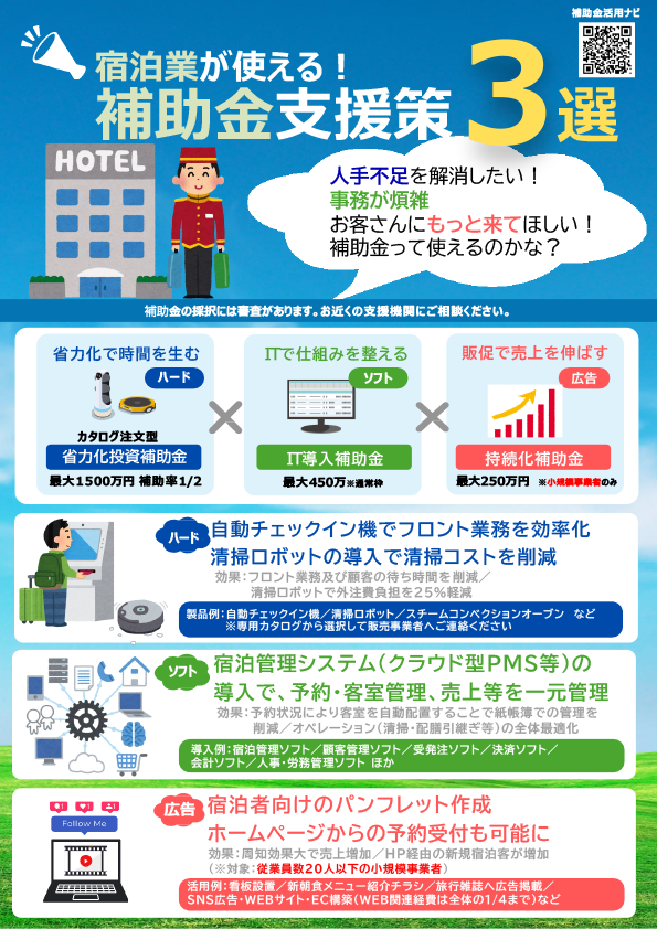 宿泊業向けチラシ